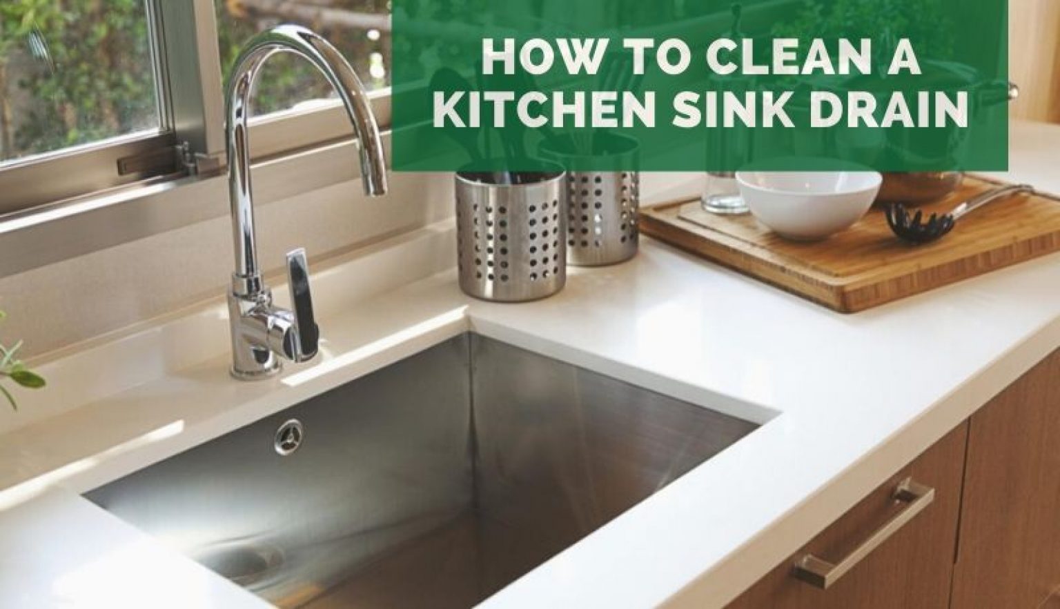 natural way to clean kitchen sink drain