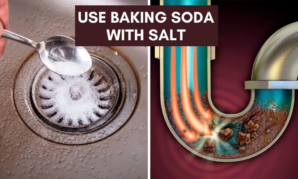 baking soda and salt clog remover bathroom sink