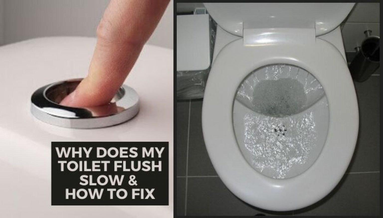 Why Does My Toilet Flush Slow & Incompletely | How to Fix